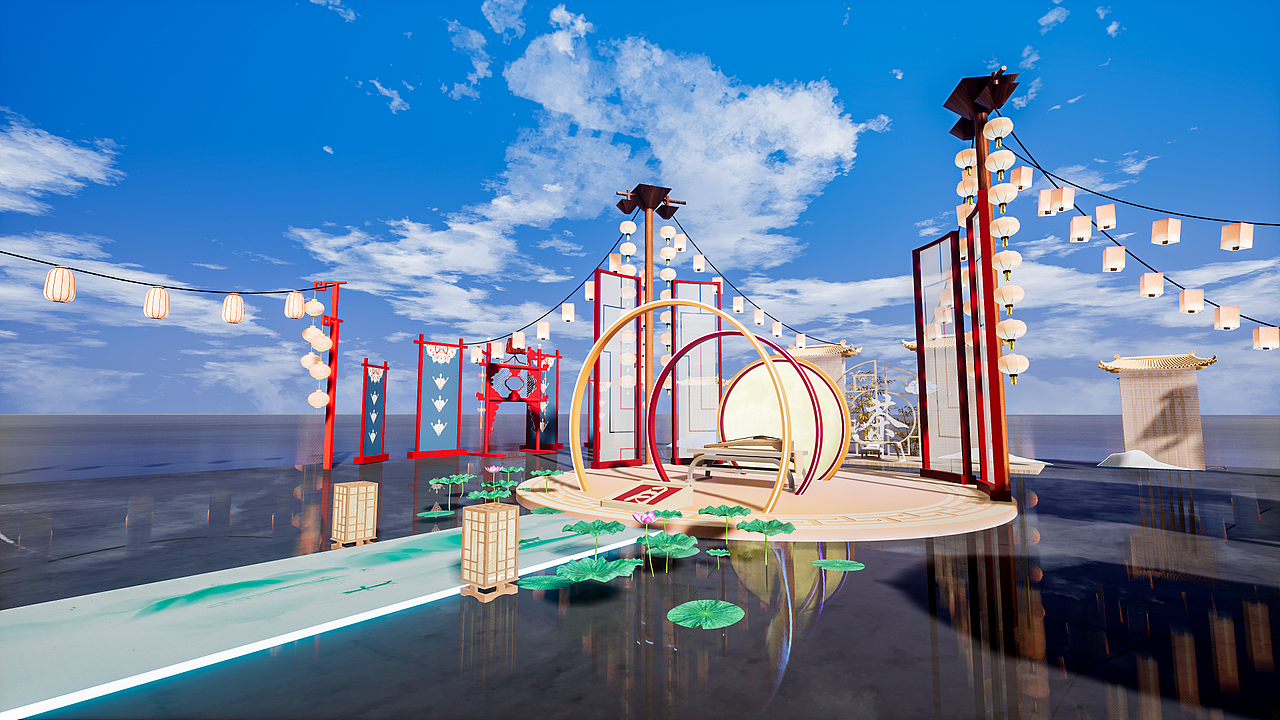 中秋美陈（图ZMzE0Nzc3OTg0） - 场景 - 站酷设计师冷颜ff原创素材 - 站酷ZCOOL