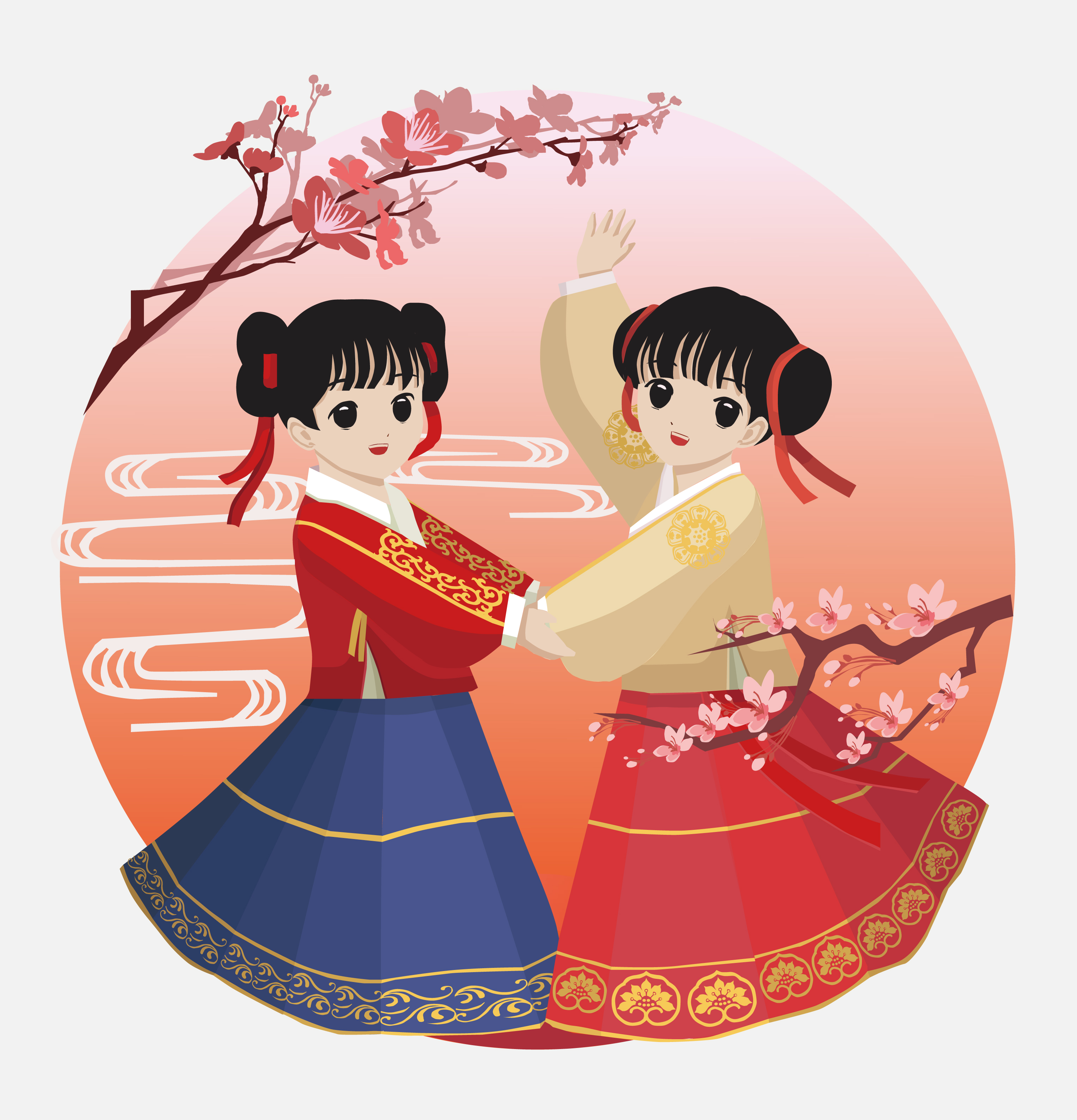 中国传统节日插画设计