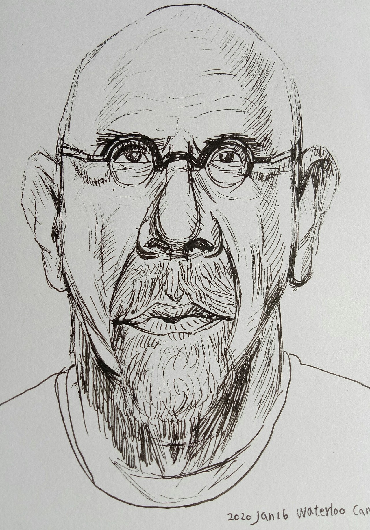 北美人物头像速写