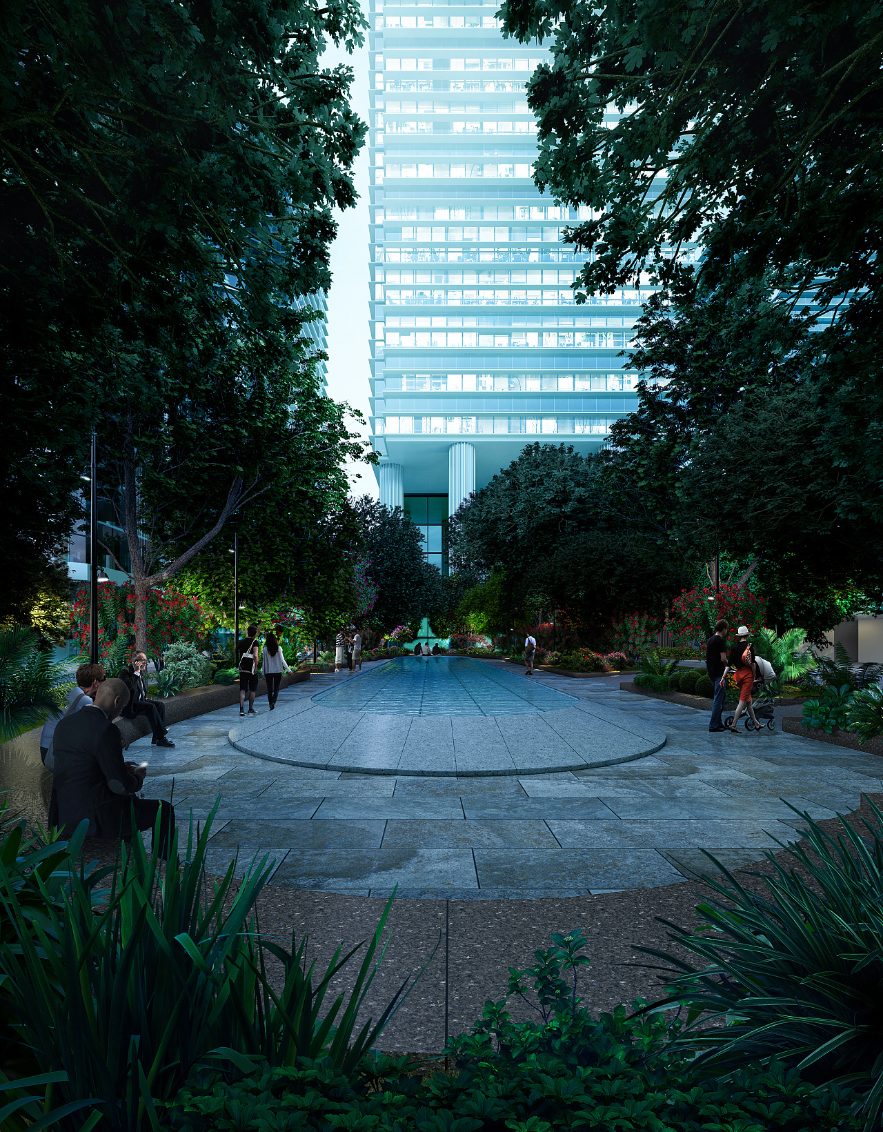 香港太古大厦榕树全景图片