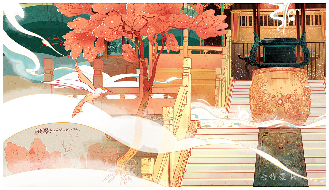 昆明金殿/线上教学案例（图ZMTI5MDA5NDI4） - 商业插画 - 站酷设计师特浓TN原创素材 - 站酷ZCOOL