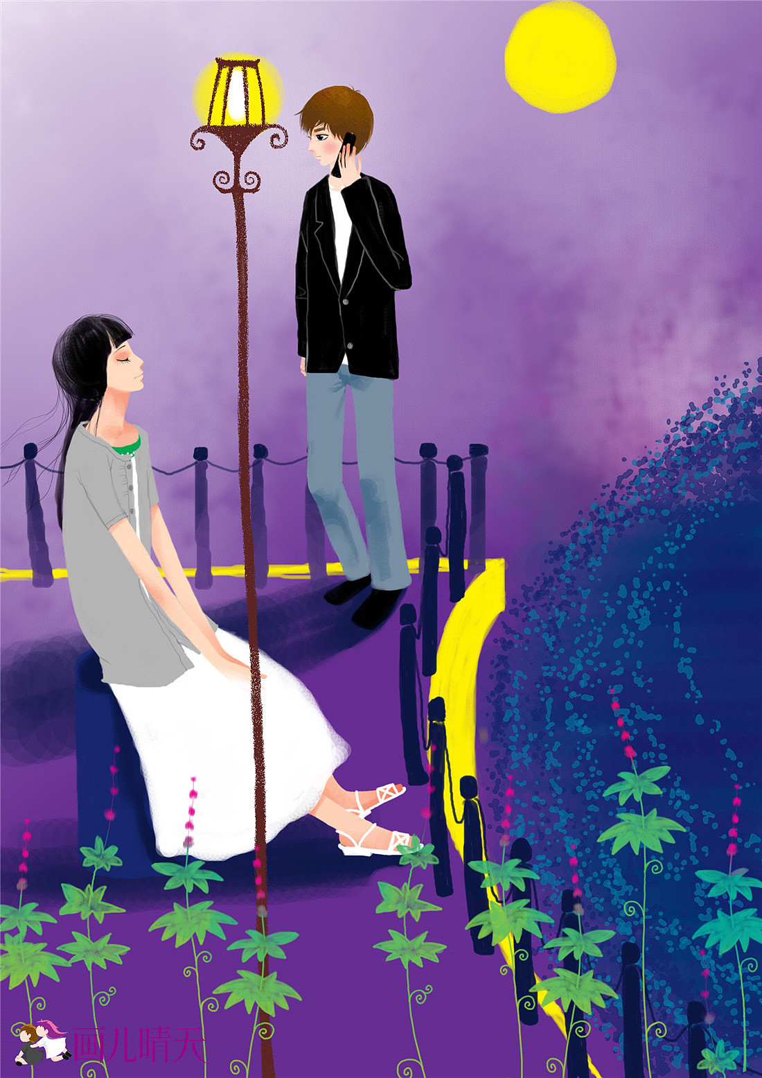 画儿晴天·王净净中秋团圆插画月亮插画月圆中秋（图ZOTA5NDcyOTI=） - 商业插画 - 站酷设计师画儿晴天原创素材 - 站酷ZCOOL