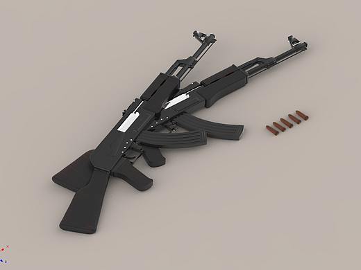 【C4D练习】AK47
