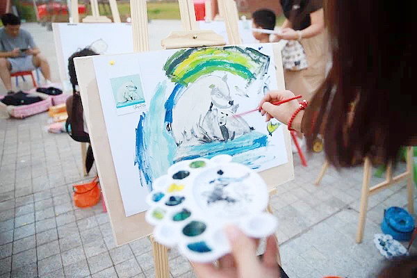 环保主题活动泡雕DP点设计