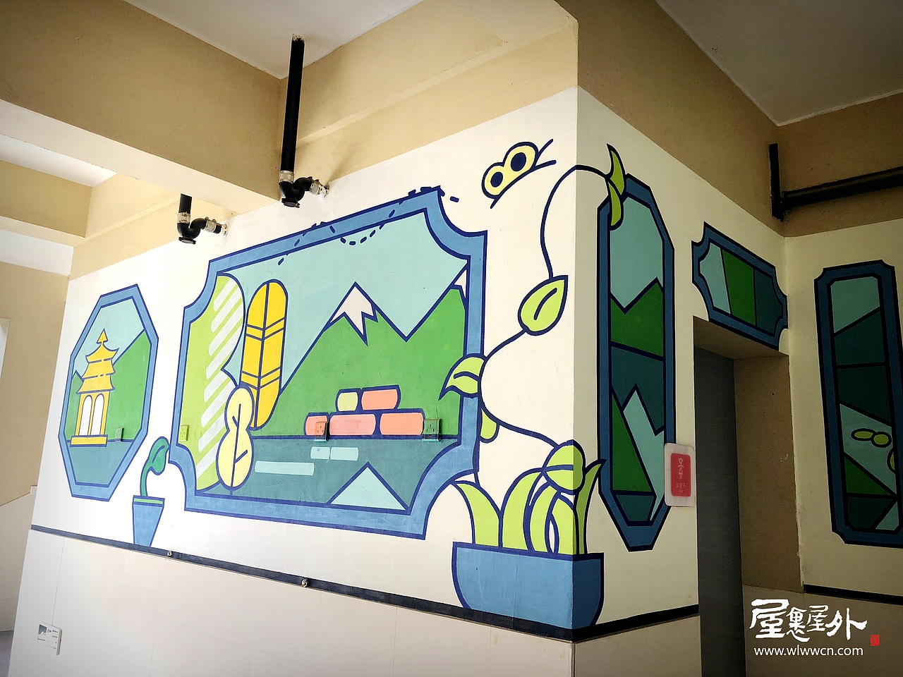 杭州丁兰小学(二期)空间墙绘设计