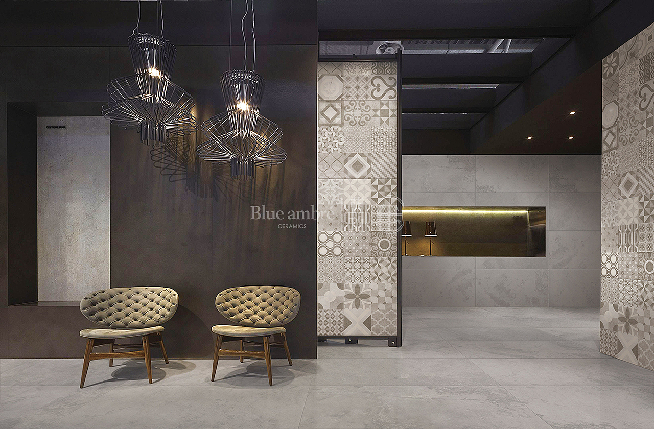 蓝珀瓷砖A系列<新艺术>空间效果图