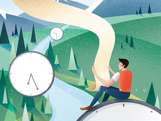 与鱼YUYU——高中封面插画