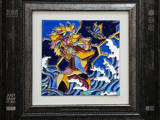 掐丝珐琅-听浪者