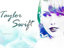 Taylor Swift(泰勒·斯威夫特）“霉霉”水彩画
