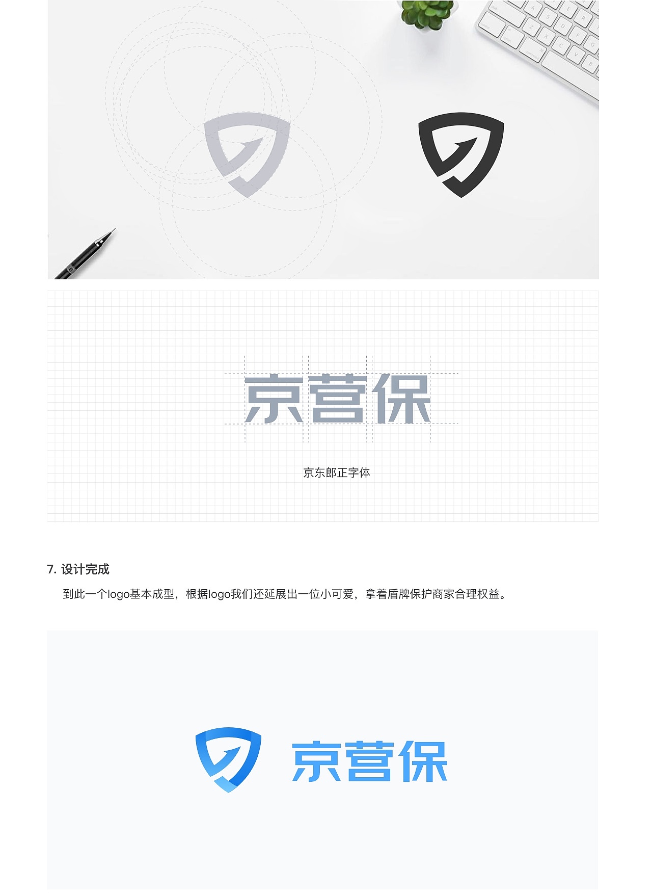 解锁logo设计技巧——京营保（图ZMjM2MTgyMjMy） - 品牌 - 站酷设计师京东RED原创素材 - 站酷ZCOOL