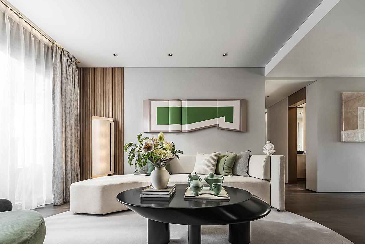 深圳装修丨荷棠里117m²现代简约风，来自秋天的邀请函