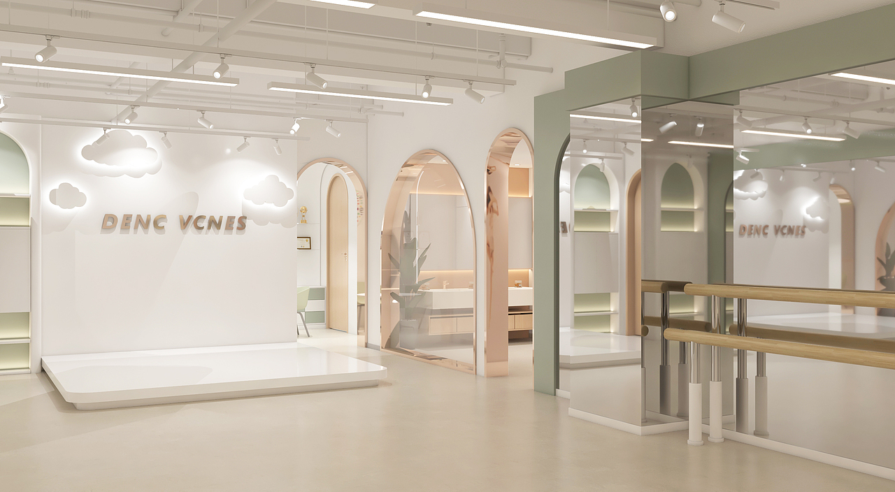 暖暖的奶油风|长春少儿舞蹈教室（图ZMzMwNDUwNzQ0） - 商业空间设计 - 站酷设计师Kirilenko原创素材 - 站酷ZCOOL