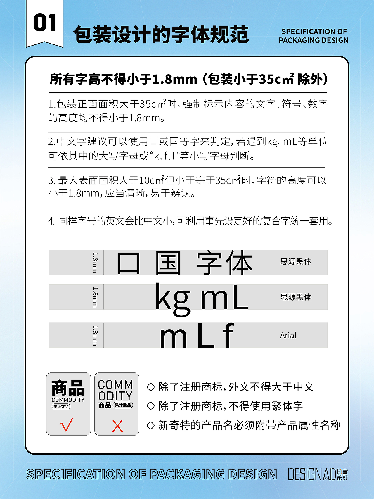 【干货分享】包装设计的规范细则