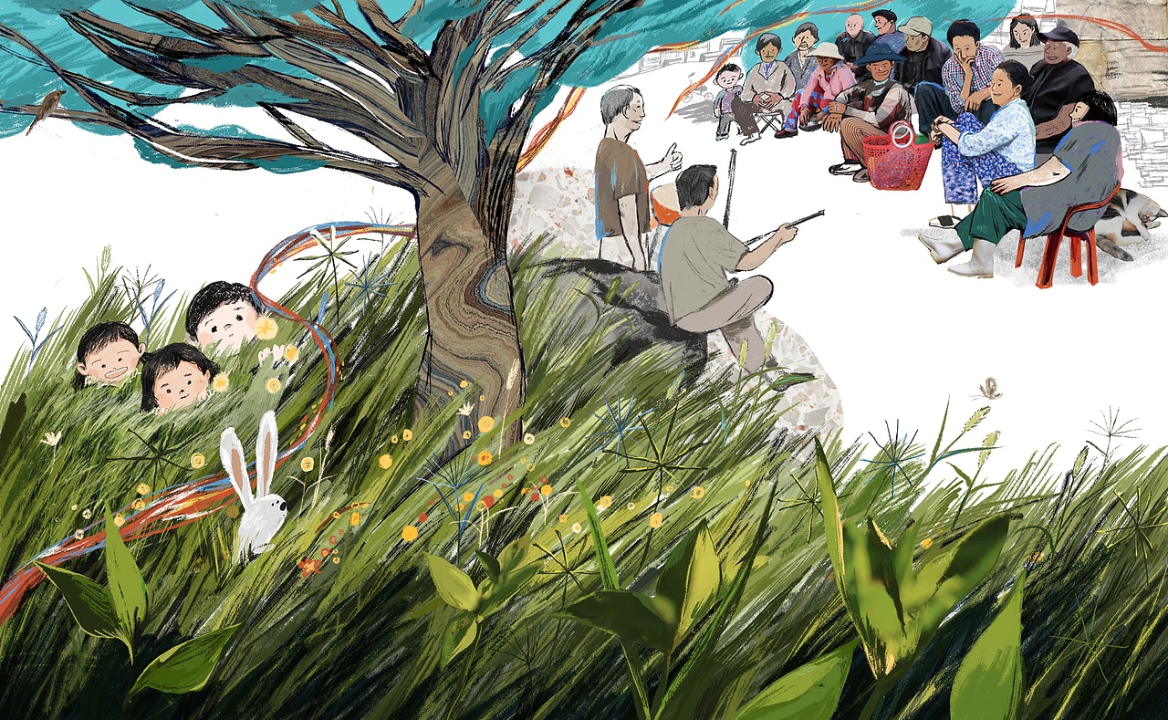 非遗作品《瞎腔》（图ZMzYyMDc2ODMy） - 绘本 - 站酷设计师锅一菌009原创素材 - 站酷ZCOOL