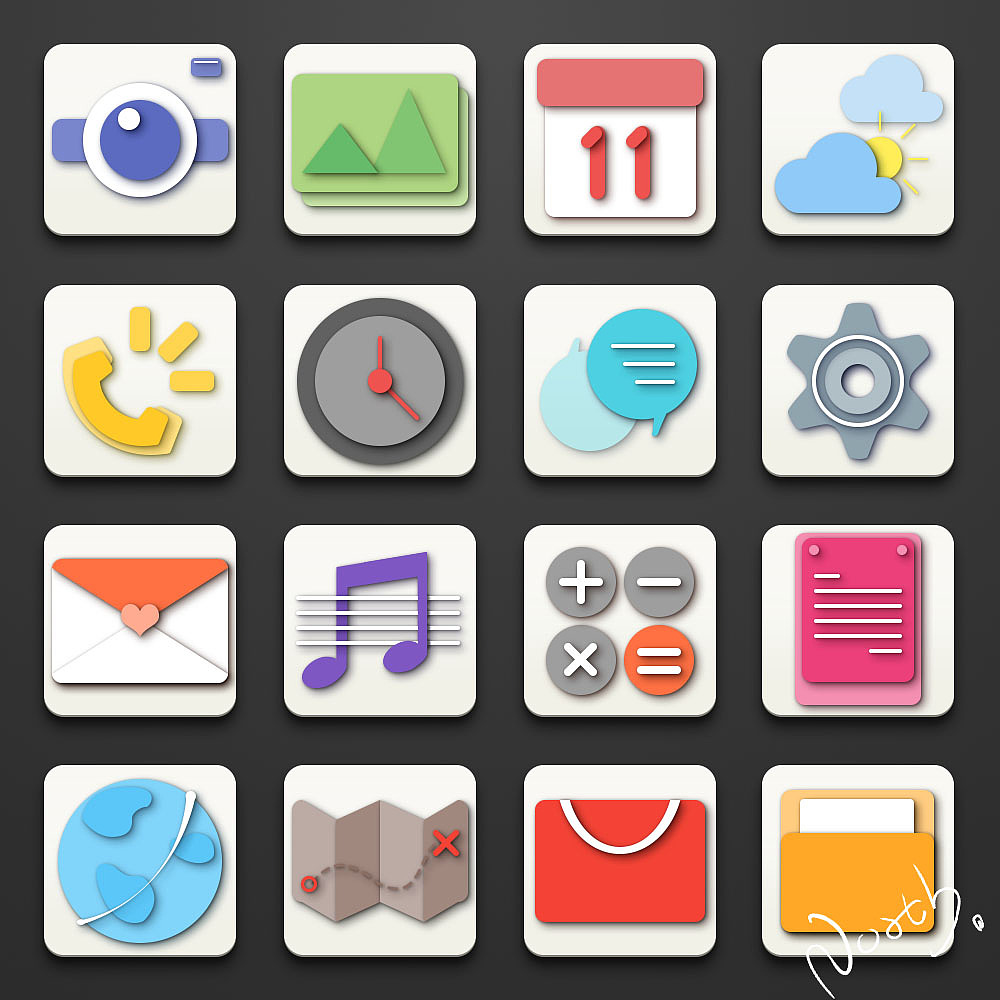 一套主题图标练习