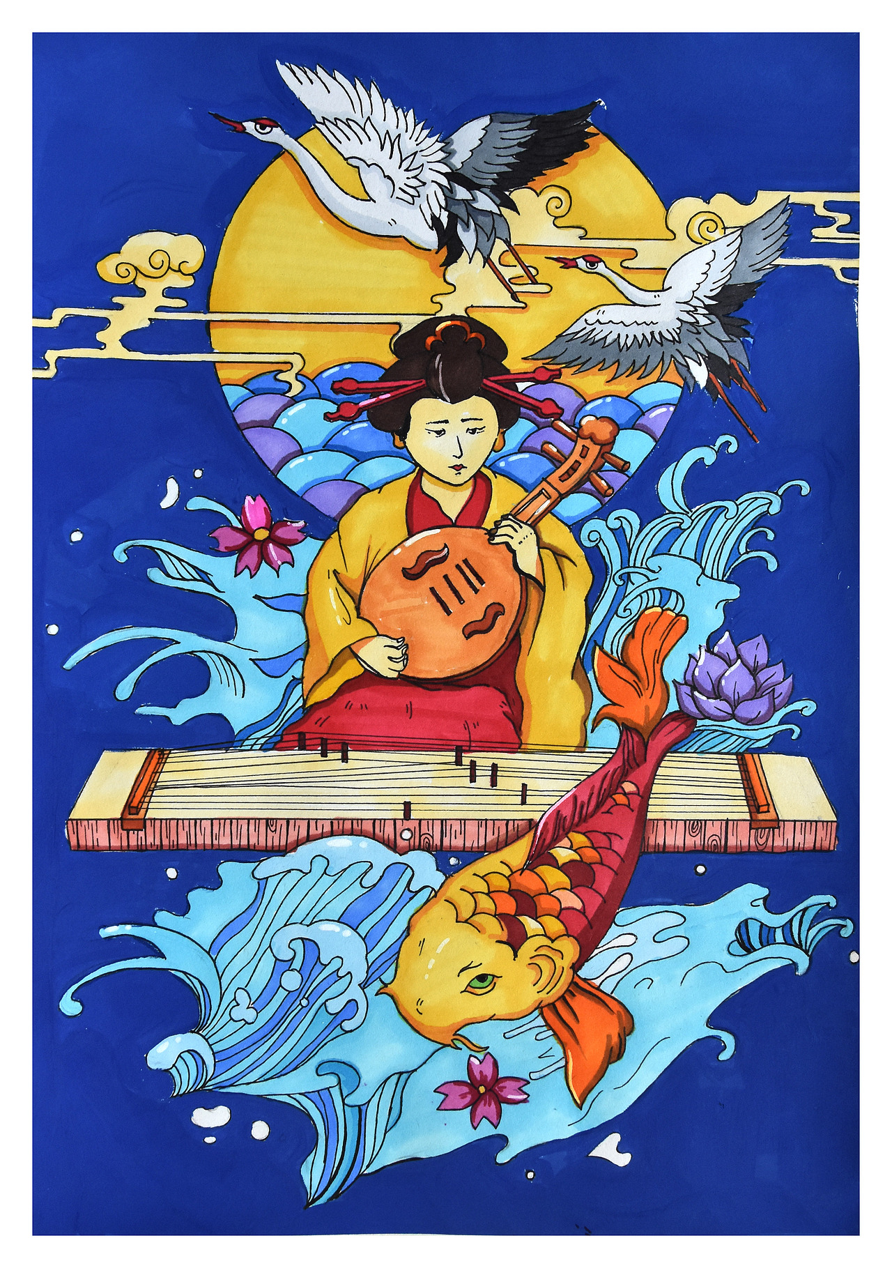 视觉传达设计手绘作品黑白装饰画手绘作品海报手绘作品（图ZMTM2MjIwODQ4） - 海报 - 站酷设计师汉武手绘原创素材 - 站酷ZCOOL