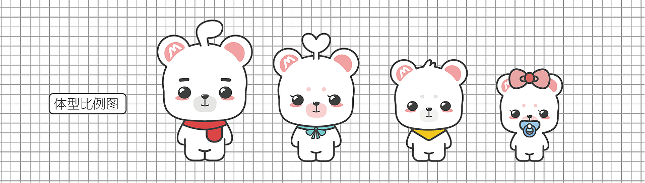 熊小美一家人（图ZMTkwMzEwNTM2） - IP形象 - 站酷设计师皓儿鱼原创素材 - 站酷ZCOOL