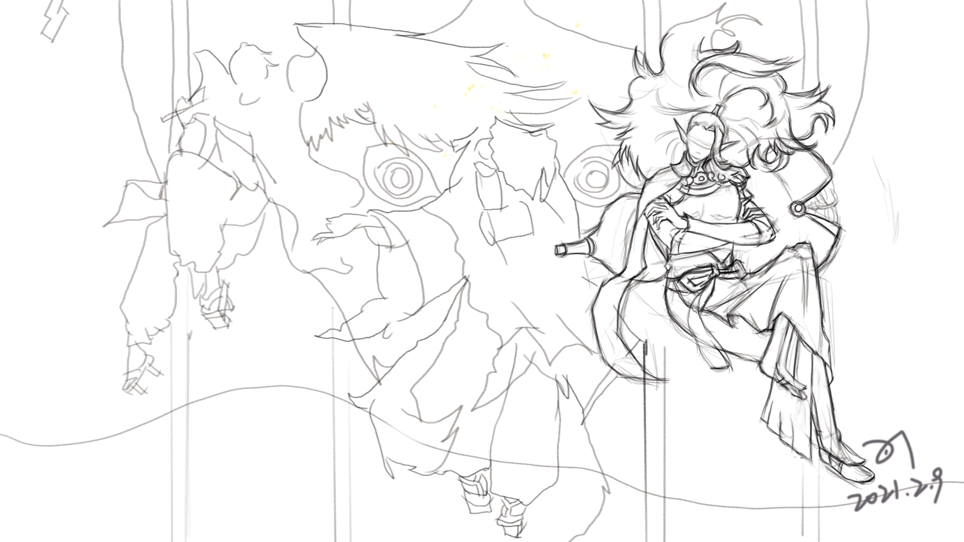 阴阳师_三大鬼王（图ZMjQ5OTM5NDE2） - 游戏原画 - 站酷设计师NE_XT原创素材 - 站酷ZCOOL