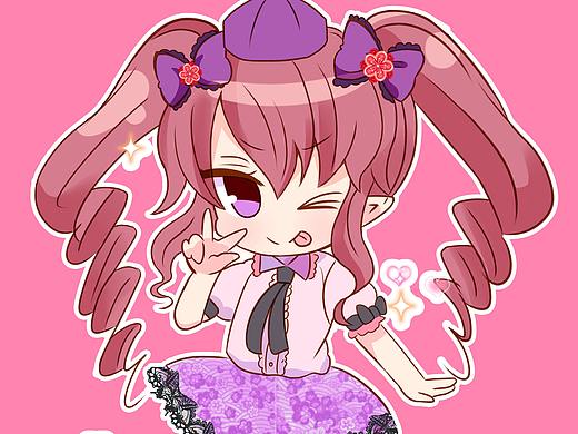 Q版萌系插画萝莉 赛璐璐风格