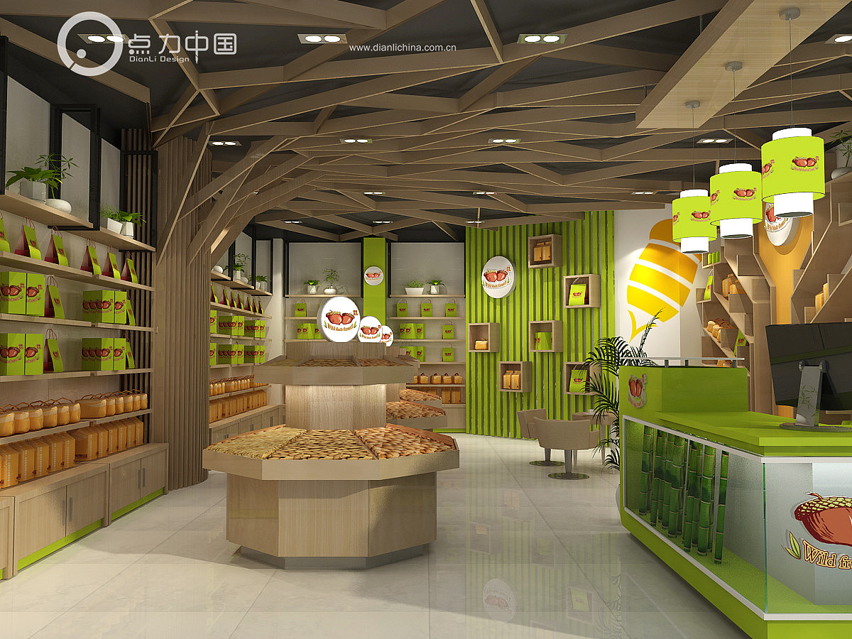 农产品店面设计特产店面水果店设计干果店设计