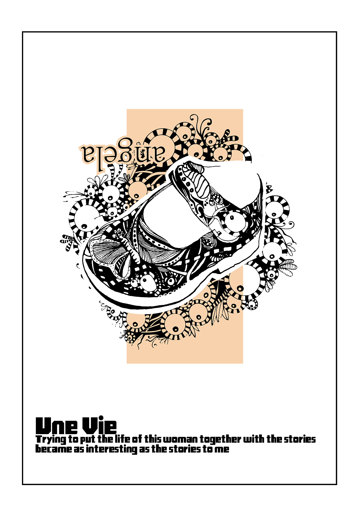 手绘插画作品主题——女人