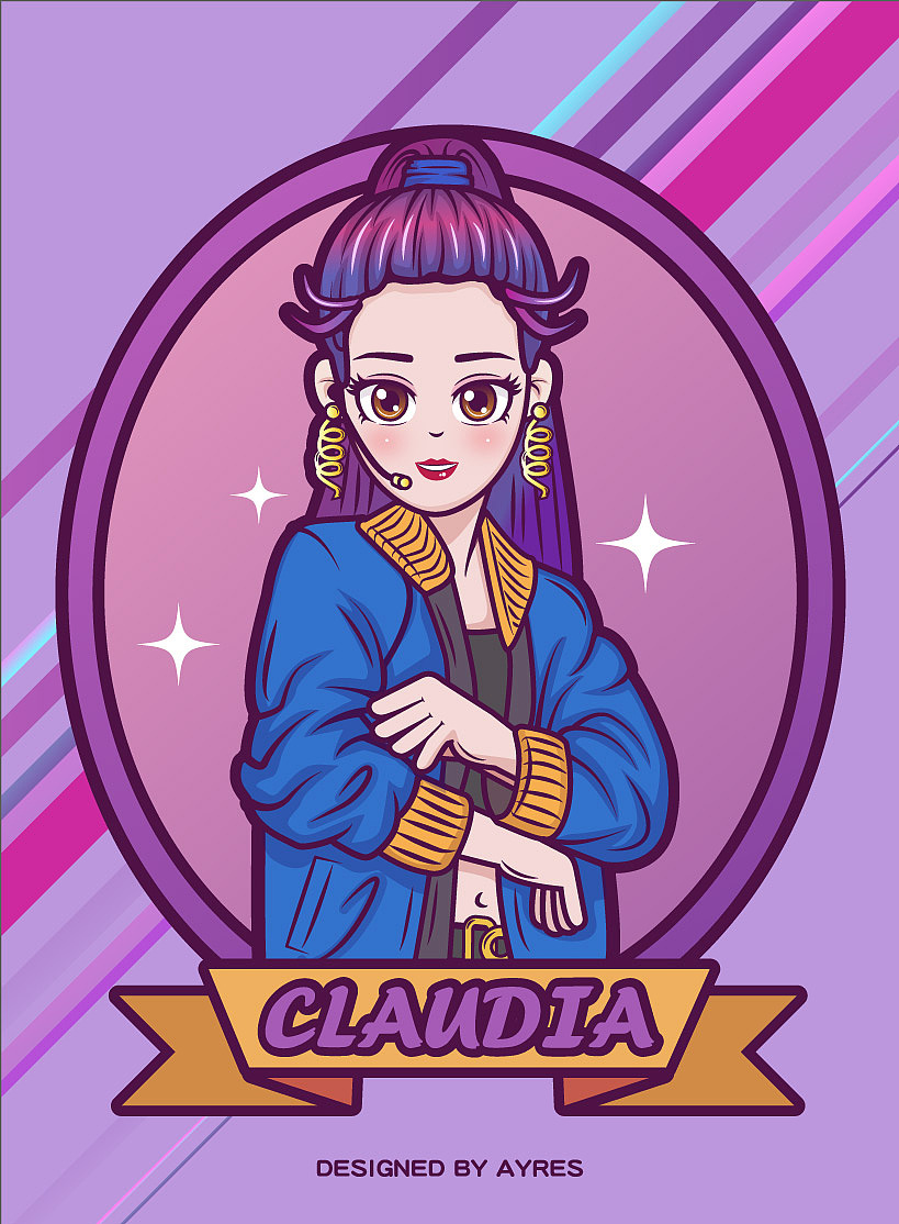 插画练习 半身人物