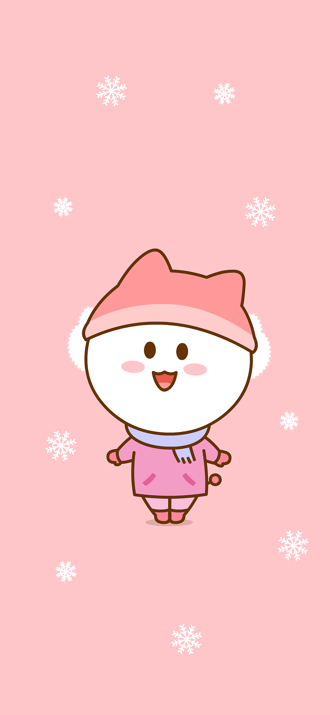 天冷了要多穿点衣服哦二花桃小仙