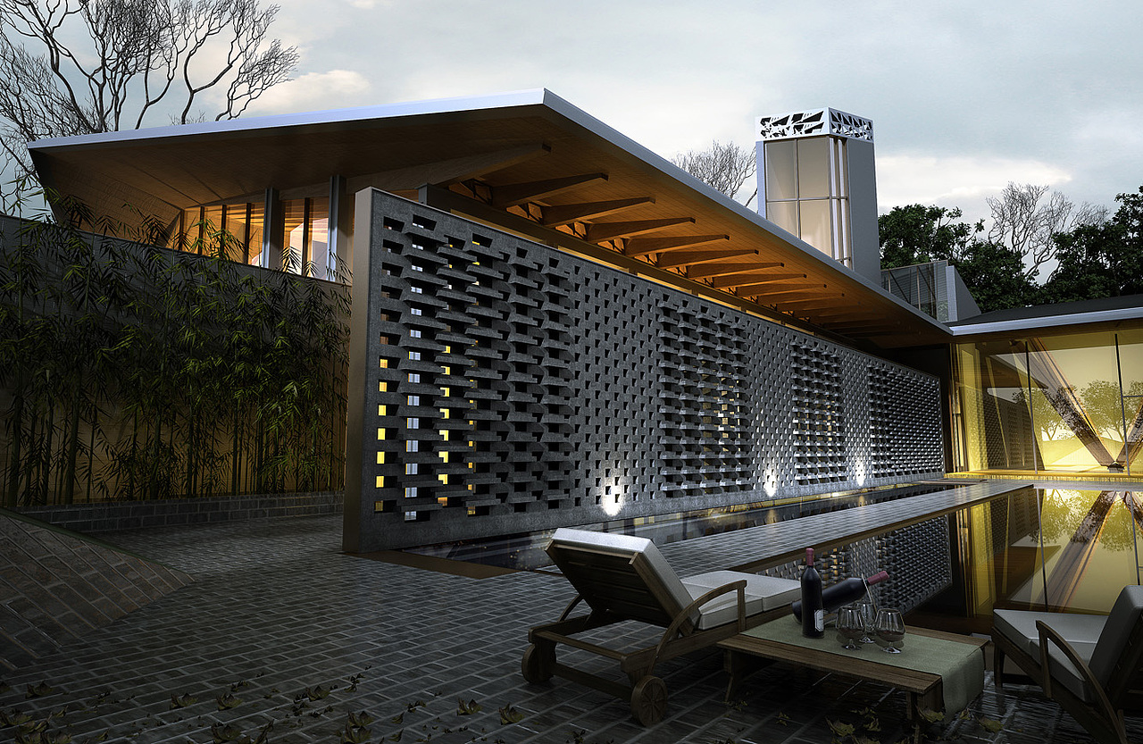 会所室外效果图表现案例（图ZMjExNTE4Nzky） - 建筑设计 - 站酷设计师1992效果图汉堡原创素材 - 站酷ZCOOL