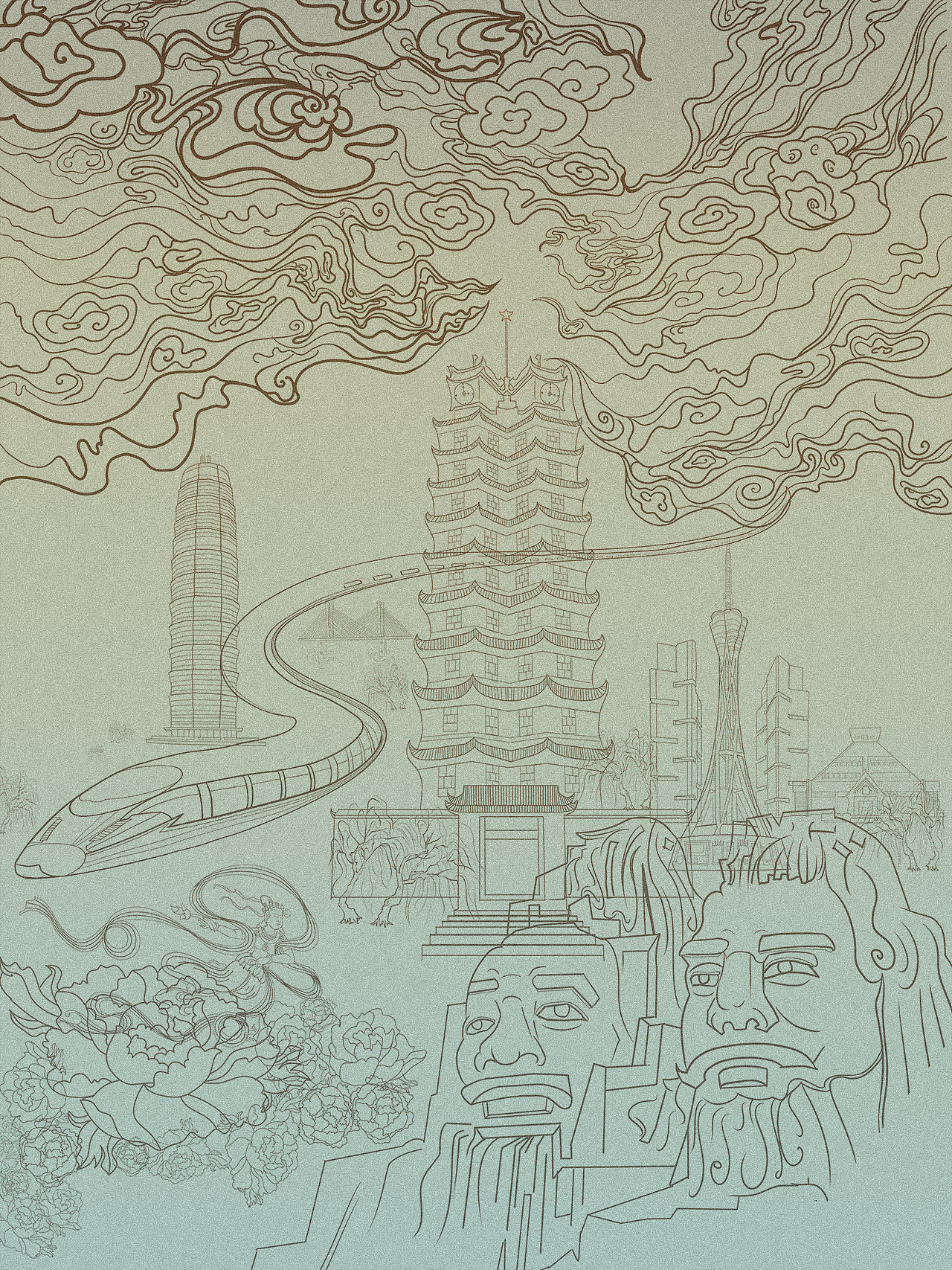 郑州宣传商业插画