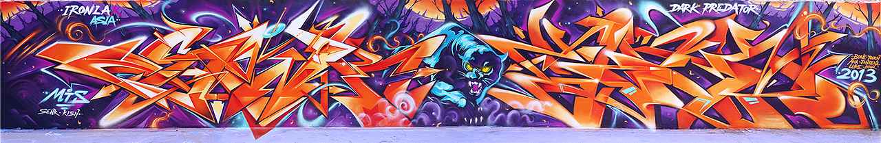 MTS 深圳涂鸦之行 黑暗掠食者（图ZODU4MjAzNg==） - 绘画 - 站酷设计师MTS_GRAPHIC原创素材 - 站酷ZCOOL