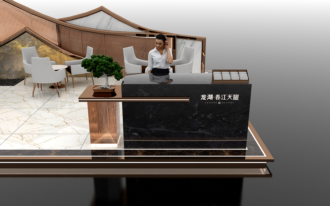 展位设计20210620新中式（图ZMjU5NjQzMjY0） - 展陈设计 - 站酷设计师千花之树原创素材 - 站酷ZCOOL