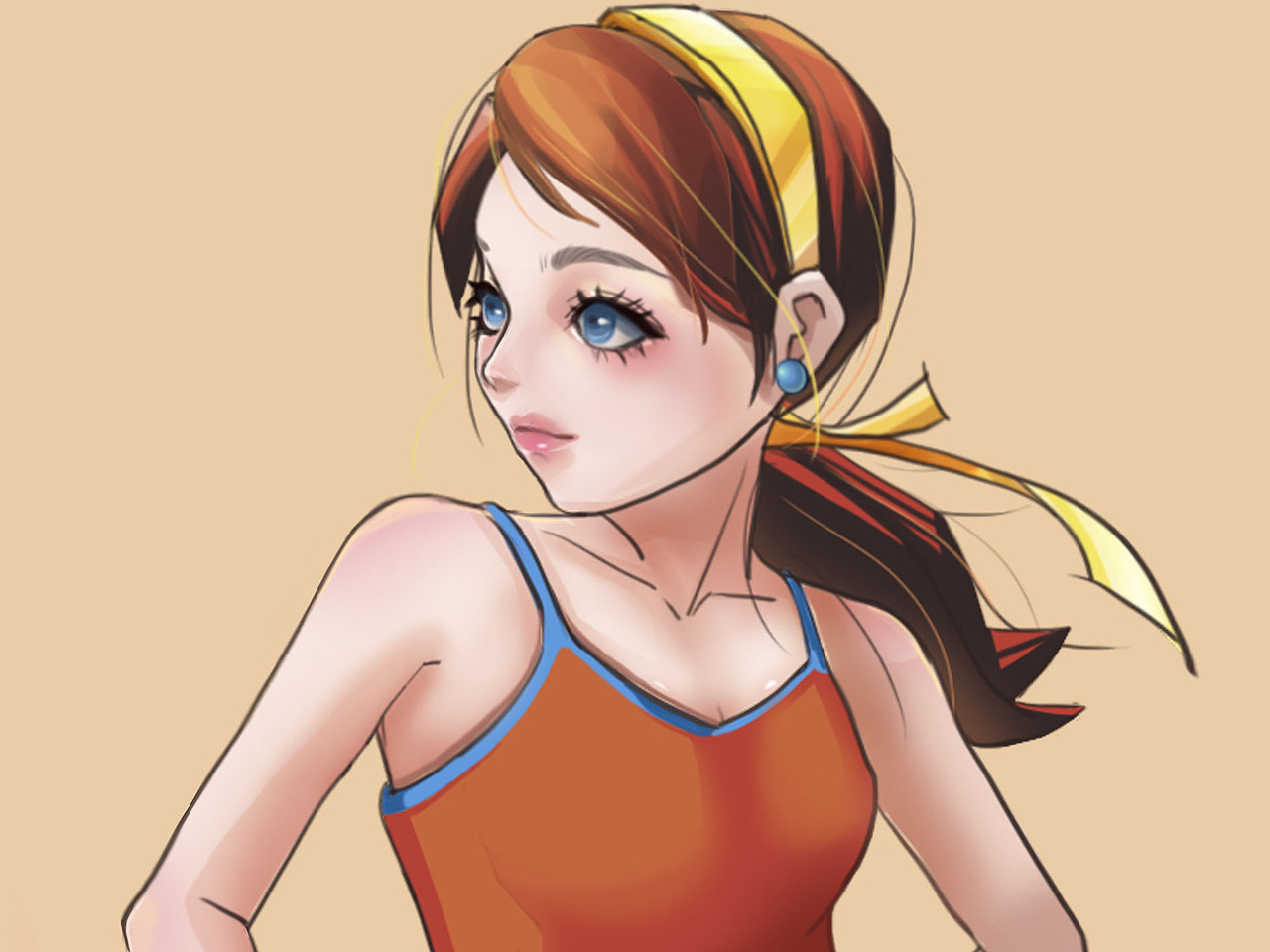 气质拿捏不太住的样子