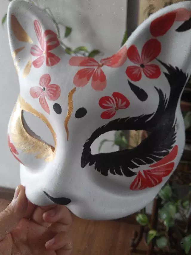狐狸面具手绘