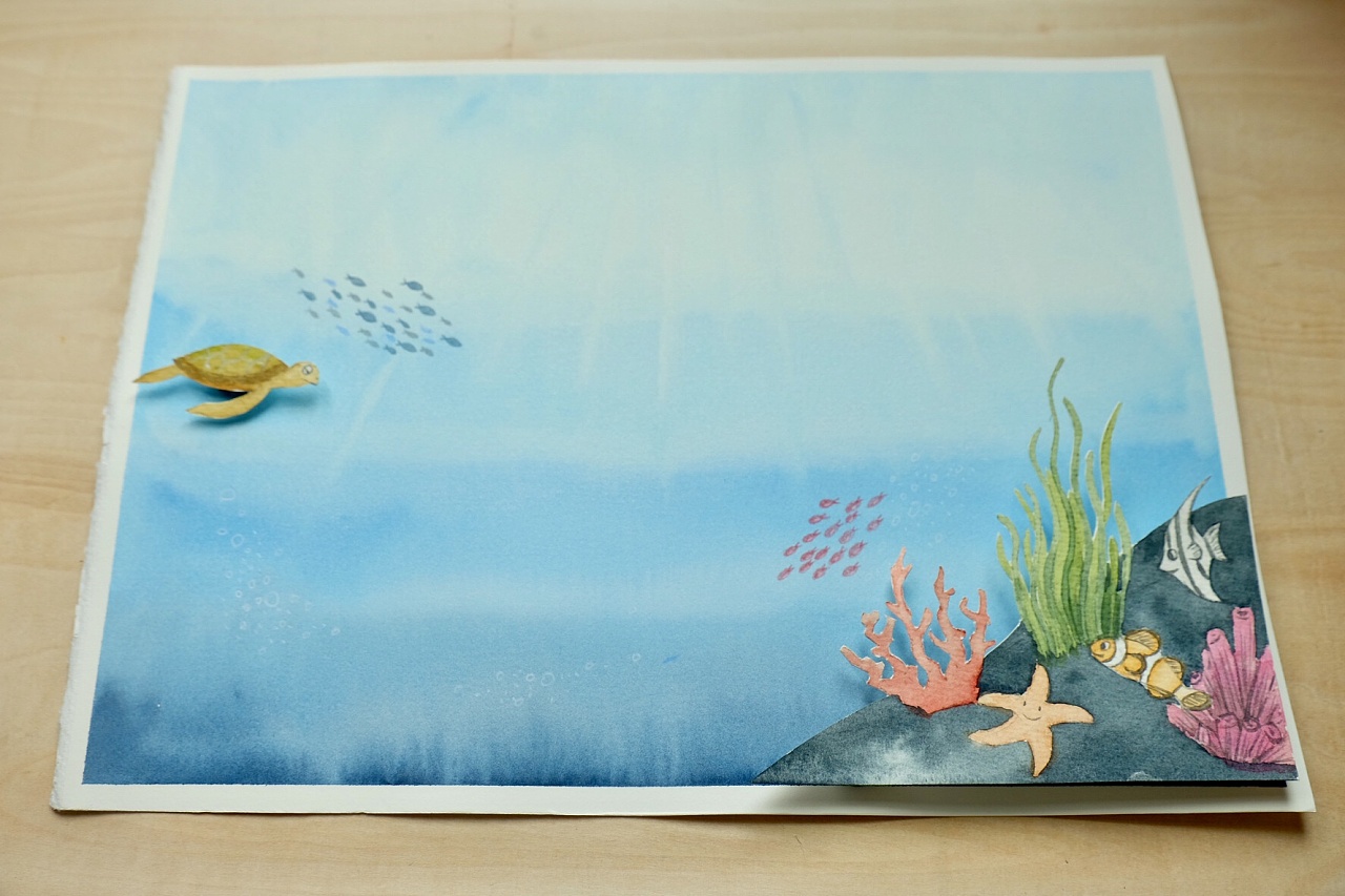 水母，海洋的水彩画|摄影|静物|Z_Simple - 原创作品 - 站酷 (ZCOOL)