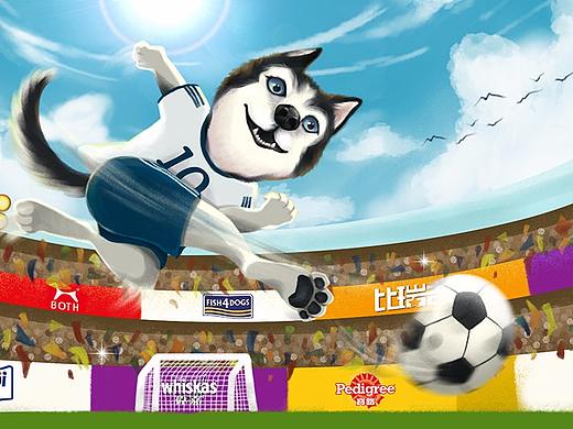 世界杯&618首页插画练习