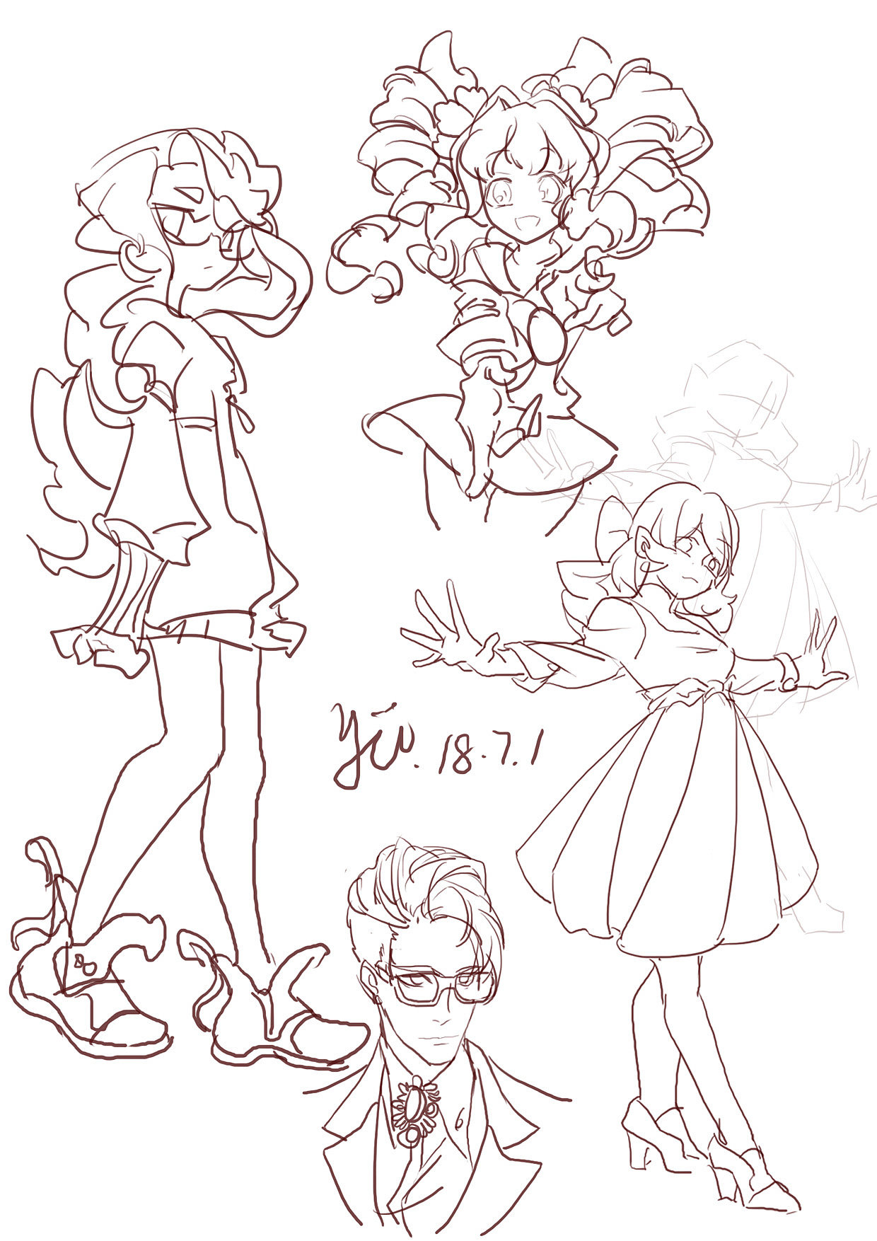 2018下半年的部分速写练习