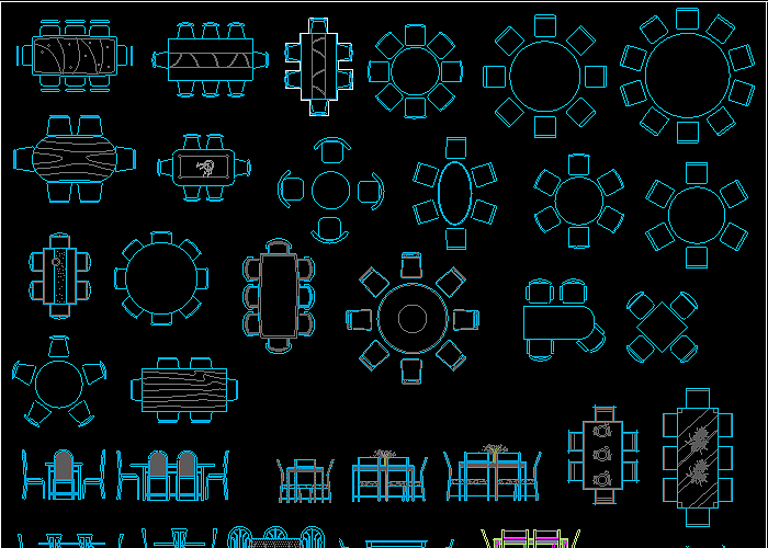 室内家装设计CAD图库图块大全
