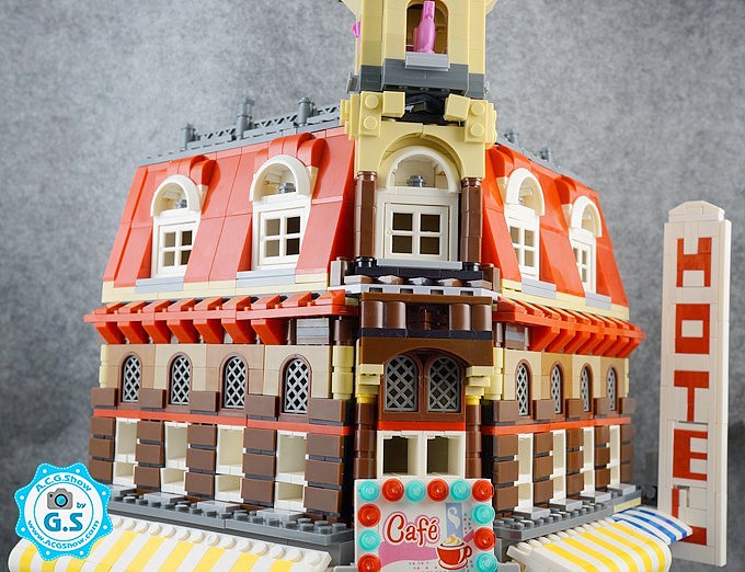 复刻乐高10182转角咖啡厅内饰加强版