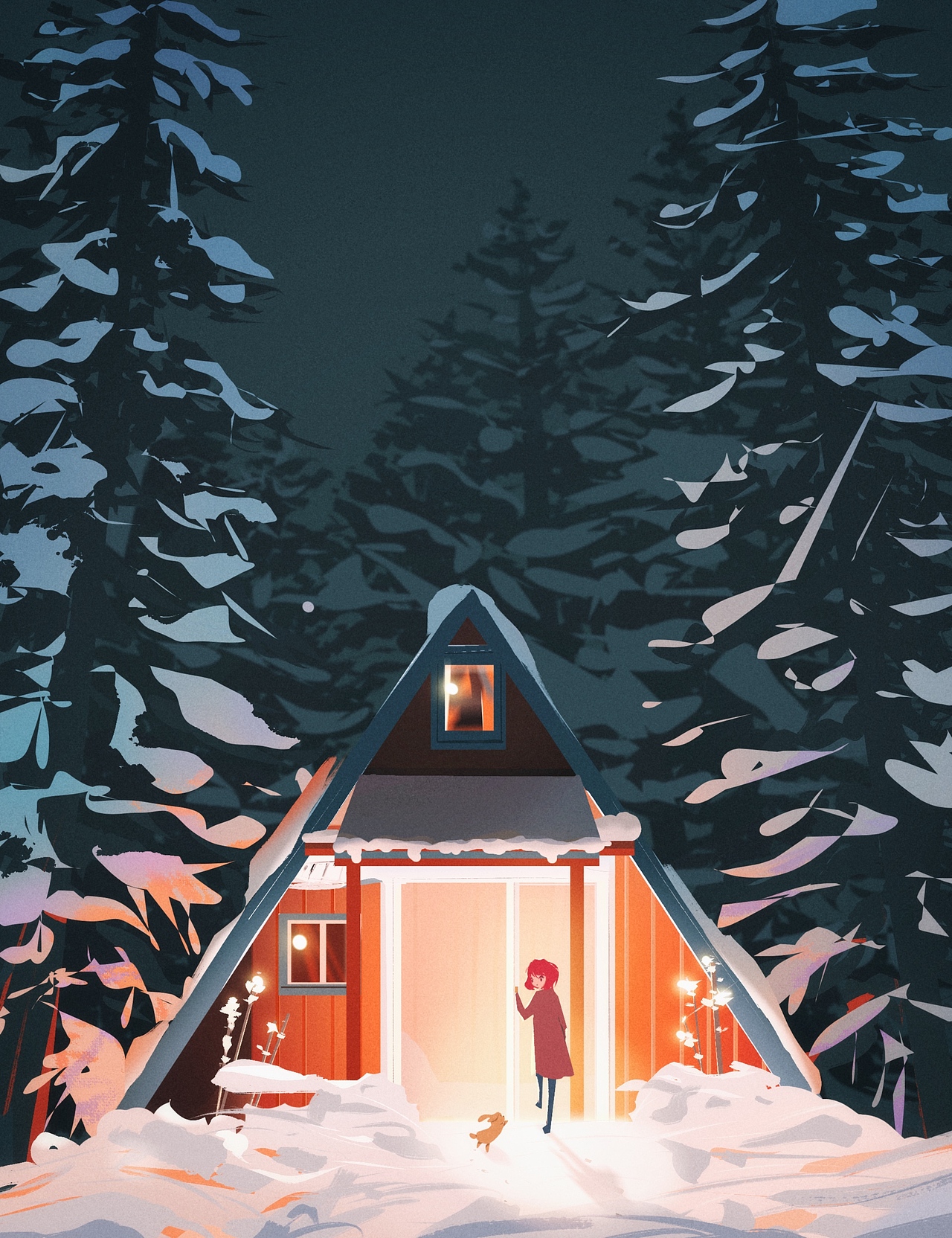 2021插画习作（图ZMjgyNzM4Njcy） - 创作习作 - 站酷设计师送信的灵猫原创素材 - 站酷ZCOOL