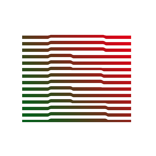 线条隆起文字效果