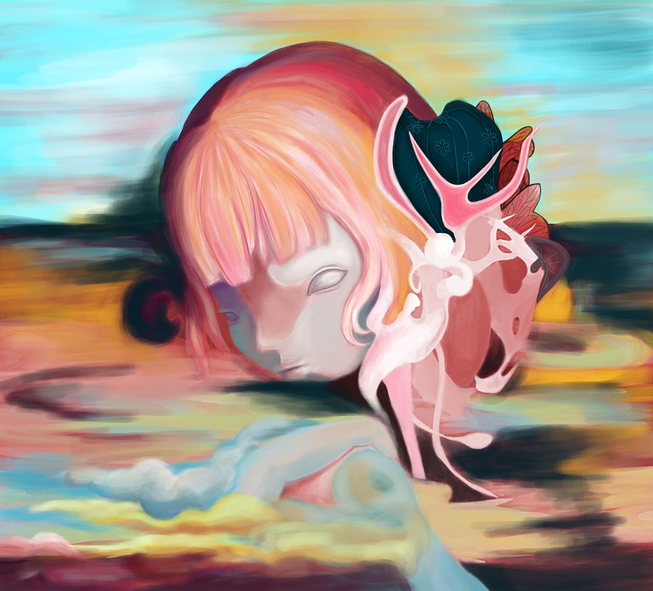 阴郁风格系列插画（图ZNzczNjM0MjQ=） - 创作习作 - 站酷设计师大面包爱吃棒棒糖原创素材 - 站酷ZCOOL