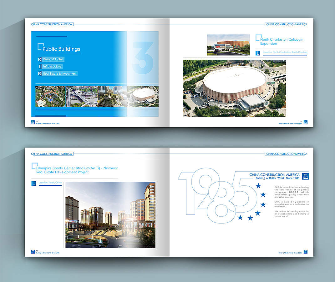 中建一局美国分公司画册设计