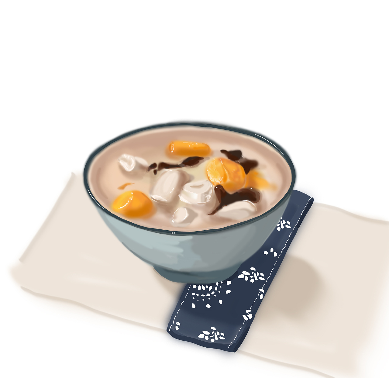 今日小画 南瓜芋圆汤|插画|商业插画|王木木设计 - 原创作品 - 站酷