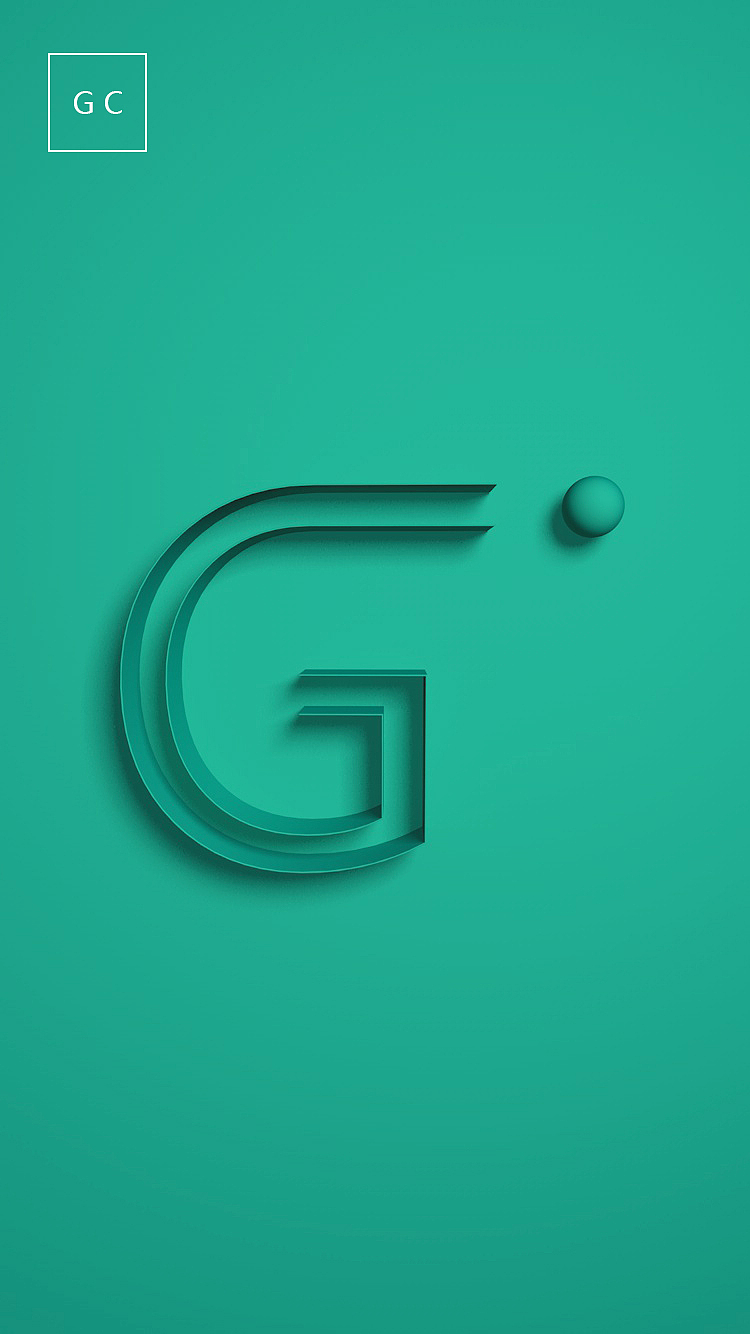 c4d极简英文字母设计