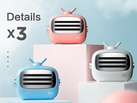 3c耳机迷你小音箱详情页X3