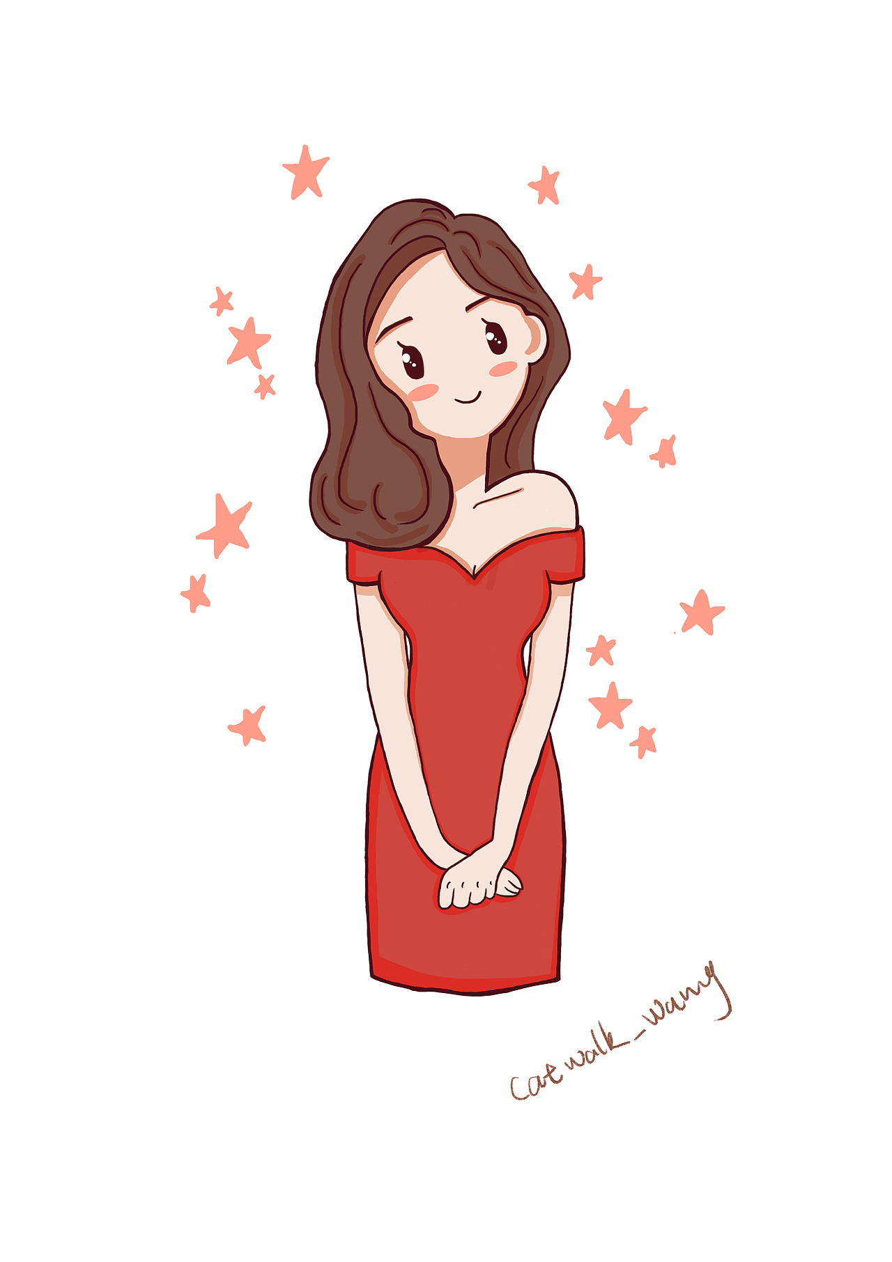 【Cat Walk】倪美人（图ZMjQzMDYxOTg4） - 儿童插画 - 站酷设计师单眼皮的catwalk原创素材 - 站酷ZCOOL