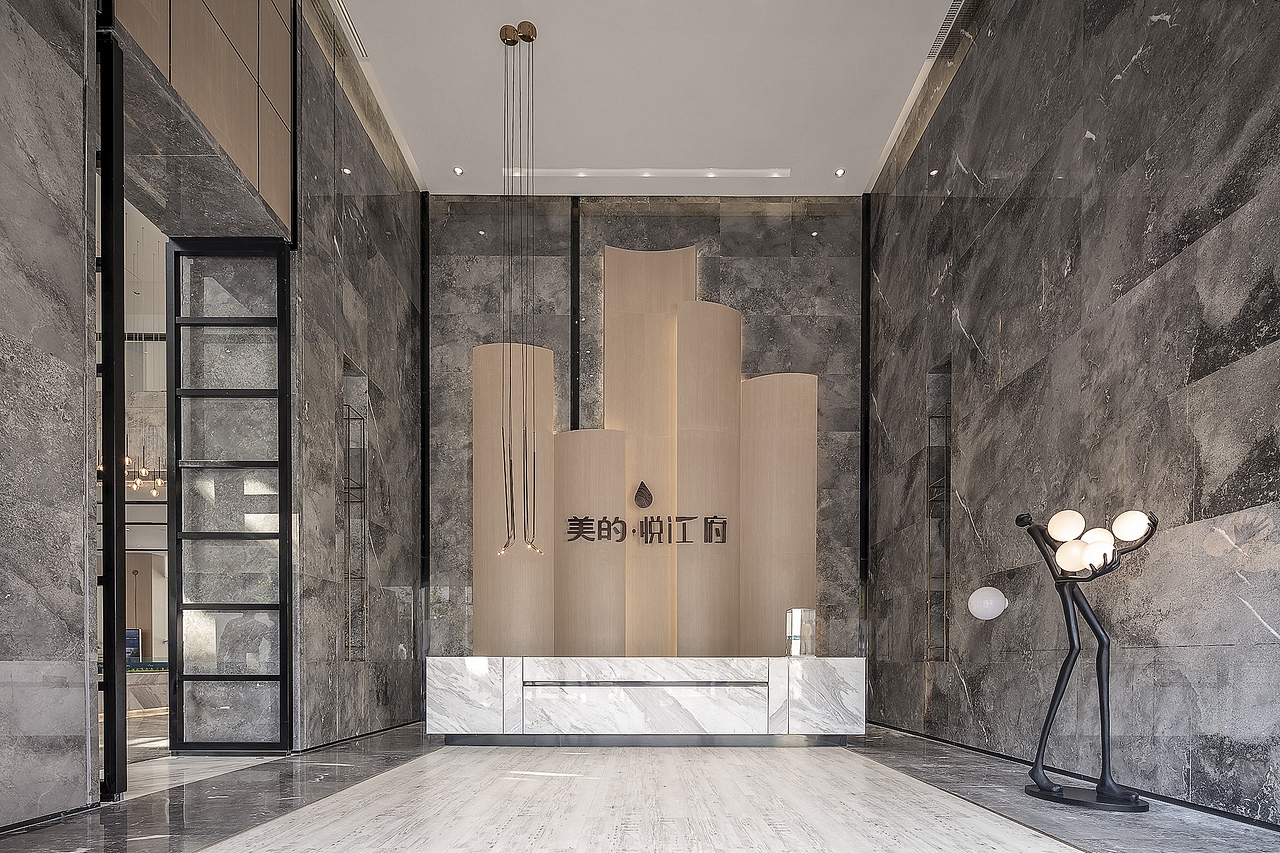 遵义美的阅江府销售会所摄影-以空间再造空间