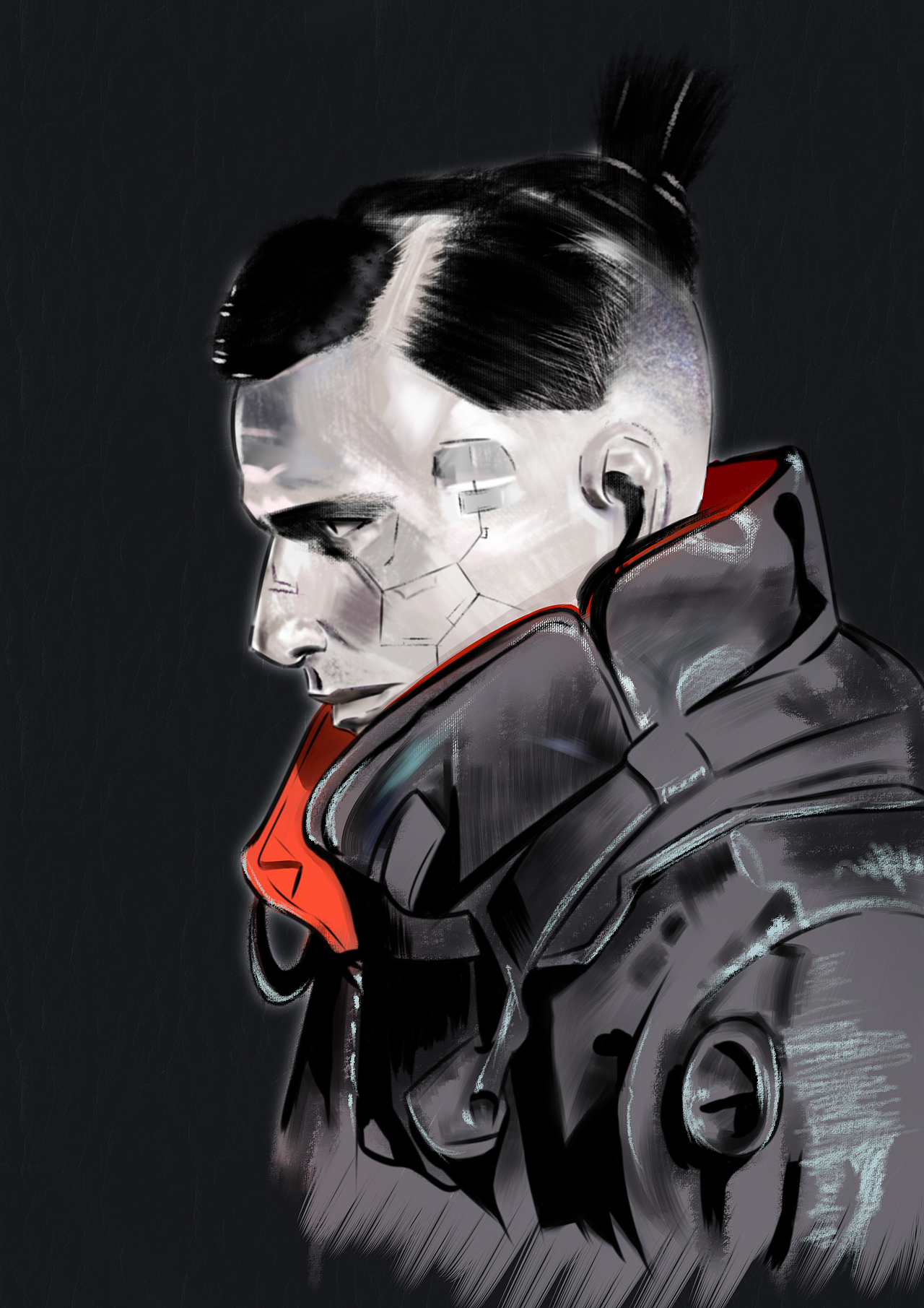 赛博朋克2077临摹