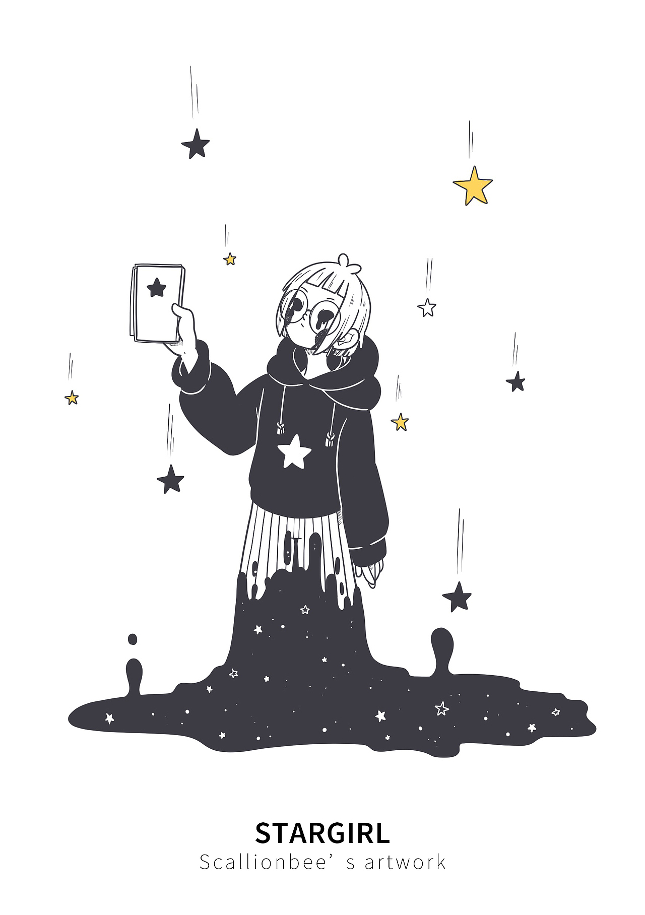 插画 | GIRL WITH STARDUST | story of stargirl