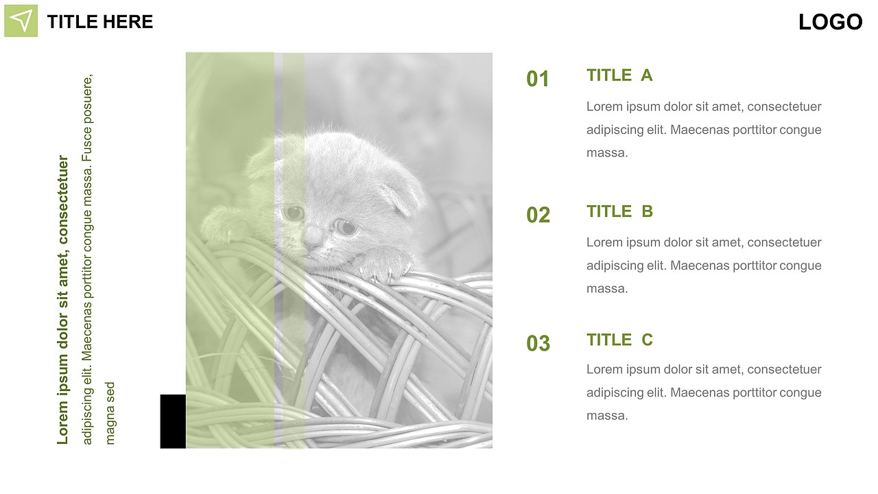 ppt模板-淡绿简洁